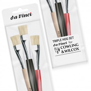 Exclusive Da Vinci Triple Hog Brush Set Exclusive Da Vinci Triple Hog Brush Set