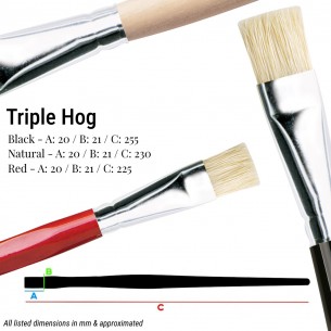 Exclusive Da Vinci Triple Hog Brush Set Exclusive Da Vinci Triple Hog Brush Set