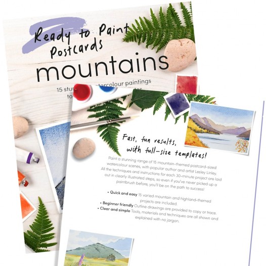 Ready To Paint Postcards: Mountains