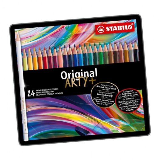 Original Coloured Pencil Tin (24pc)
