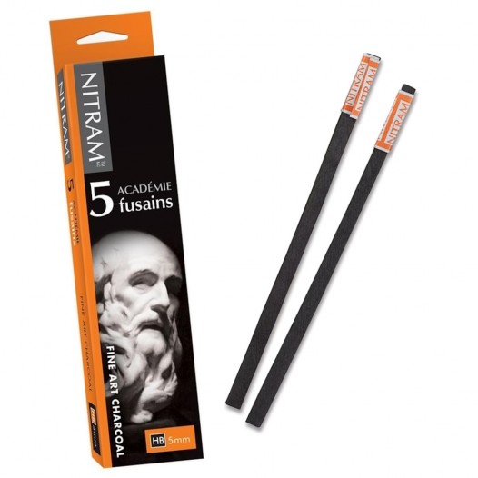 5mm Fine Art Charcoal HB Sticks (5pc)