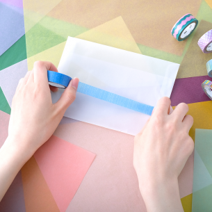 Washi Matte Duck Blue Masking Tape