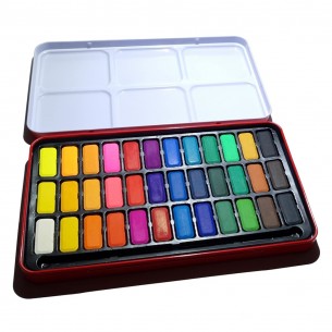 Red Assorted Watercolour Tin (36pc) Red Assorted Watercolour Tin (36pc)