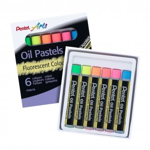 Fluorescent Oil Pastel Set (6pc)