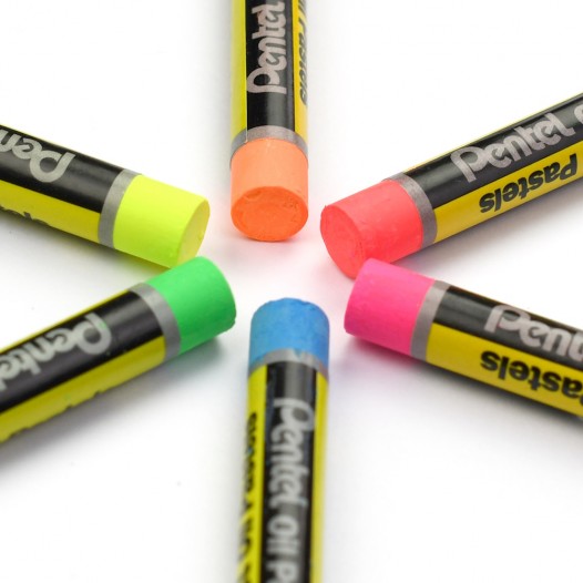 Fluorescent Oil Pastel Set (6pc)