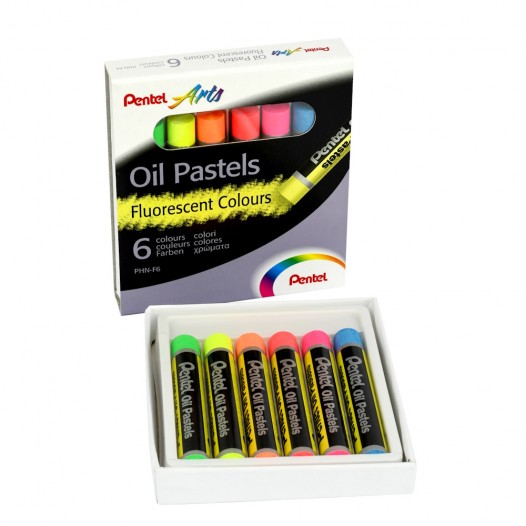 Fluorescent Oil Pastel Set (6pc)