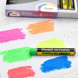 Fluorescent Oil Pastel Set (6pc)