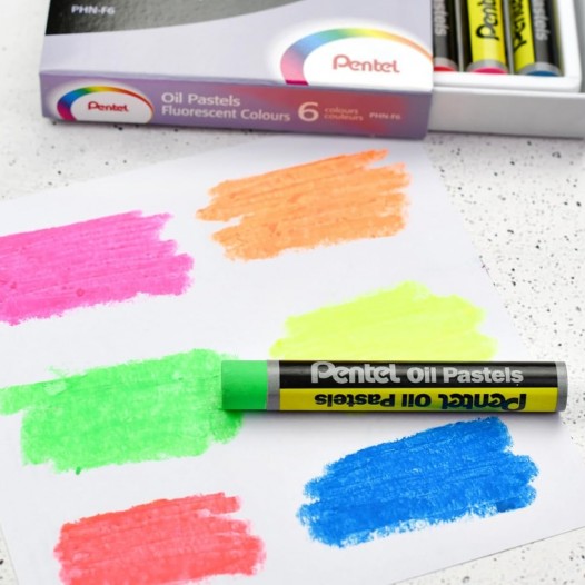 Fluorescent Oil Pastel Set (6pc)