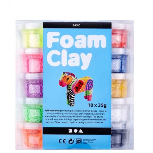 Foam Clay Basic Colour Set
