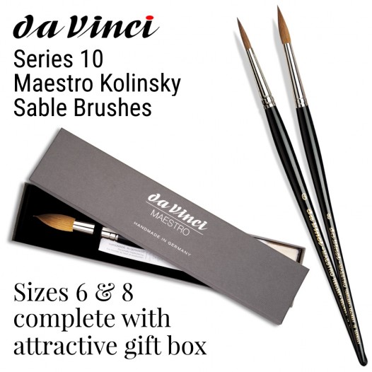Series 10 Maestro Kolinsky Sable Brushes