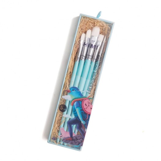 Mixed Blue Brush Set (5pc)