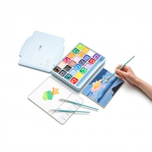 Blue Mixed Brush Set (5pc) Blue Mixed Brush Set (5pc)