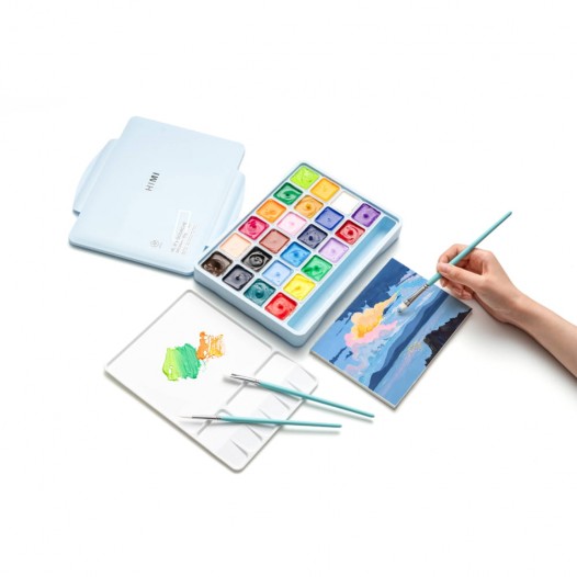 Blue Mixed Brush Set (5pc)