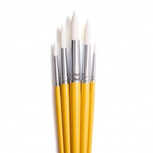 Yellow Round Brush Set (5pc) Yellow Round Brush Set (5pc)