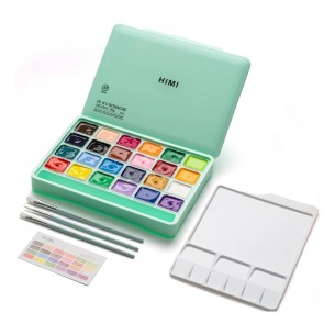 Jelly Cup Gouache Green Assorted Set (24pc) Jelly Cup Gouache Green Assorted Set (24pc)