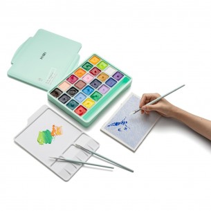 Jelly Cup Gouache Green Assorted Set (24pc) Jelly Cup Gouache Green Assorted Set (24pc)