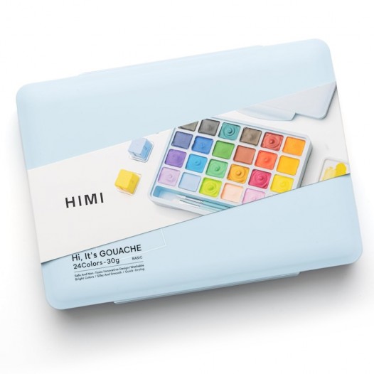 Jelly Cup Gouache Blue Assorted Set (24pc)