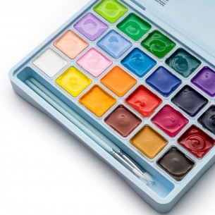 Jelly Cup Gouache Blue Assorted Set (24pc) Jelly Cup Gouache Blue Assorted Set (24pc)