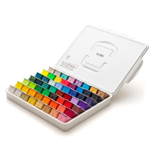 Jelly Cup Gouache White Assorted Set (56pc)