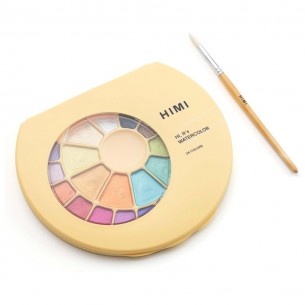 Semi-Moist Watercolour Yellow Metallic Set (24pc) Semi-Moist Watercolour Yellow Metallic Set (24pc)