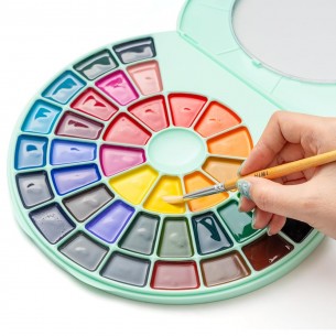 Semi-Moist Watercolour Green Assorted Set (38pc) Semi-Moist Watercolour Green Assorted Set (38pc)