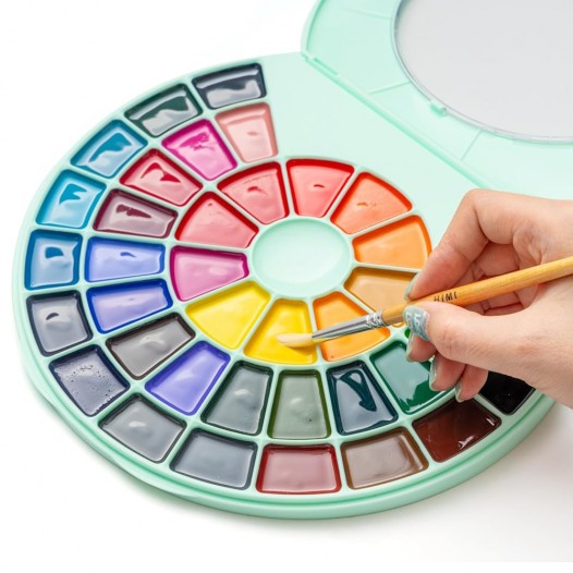 Semi-Moist Watercolour Green Assorted Set (38pc)