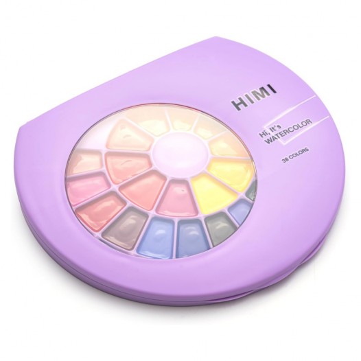 Semi-Moist Watercolour Purple Assorted Set (38pc)
