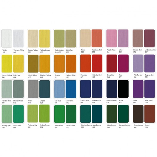 Twin Cup Gouache Green Assorted Set (48pc)