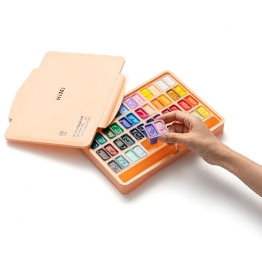 Twin Cup Gouache Peach Assorted Set (48pc)