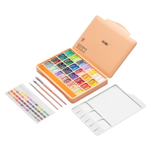 Twin Cup Gouache Peach Assorted Set (48pc)