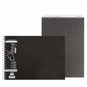 Ebony Hardback Black Spiral Sketchbook Ebony Hardback Black Spiral Sketchbook