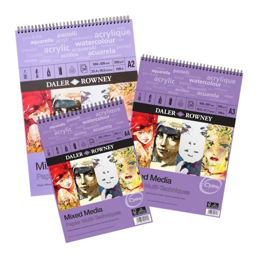 Optima Mixed Media Spiral Pads