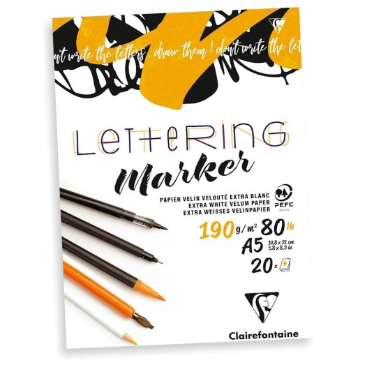 A5 Lettering Marker Pad