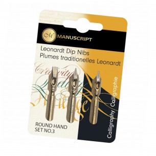 Round Hand 3 Dip Nibs (3pc) Round Hand 3 Dip Nibs (3pc)