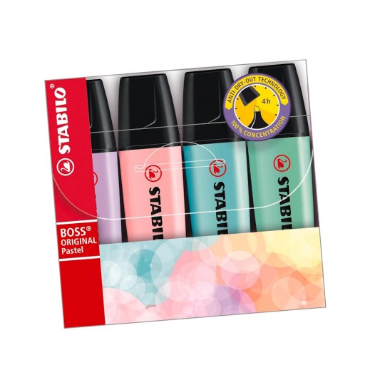 BOSS Original Highlighter Pastel Wallet (4pc)