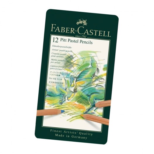 PITT Pastel Colour Pencil Tin (12pc)