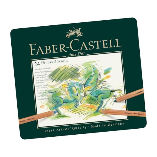 PITT Pastel Colour Pencil Tin (24pc)