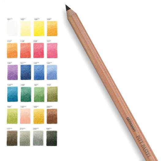 PITT Pastel Colour Pencil Tin (24pc)