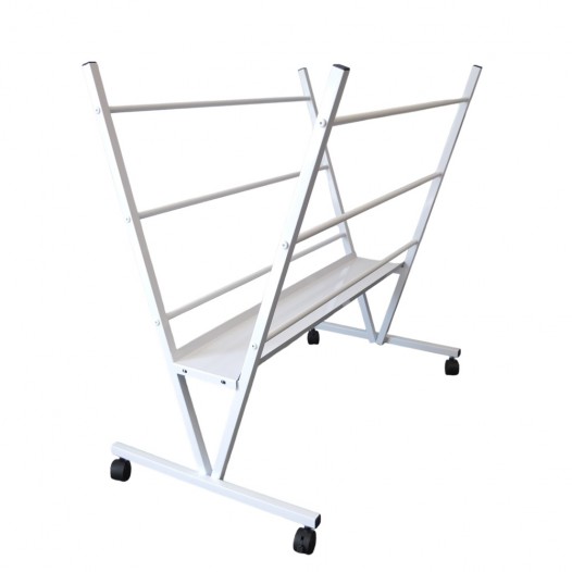 A1 White Metal Print Rack