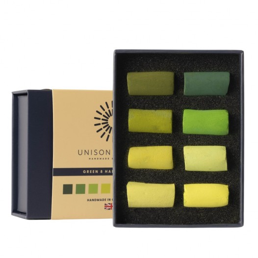 Green Half Stick Soft Pastel Mini Set (8pc)