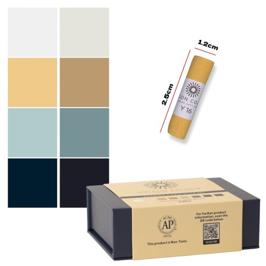 Drawing Half Stick Soft Pastel Mini Set (8pc)