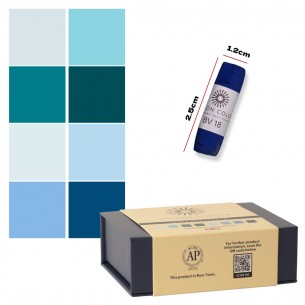Blue Half Stick Soft Pastel Mini Set (8pc) Blue Half Stick Soft Pastel Mini Set (8pc)