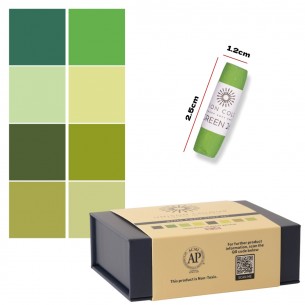 Green Half Stick Soft Pastel Mini Set (8pc) Green Half Stick Soft Pastel Mini Set (8pc)