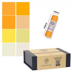 Orange & Yellow Half Stick Soft Pastel Mini Set (8pc) Orange & Yellow Half Stick Soft Pastel Mini Set (8pc)