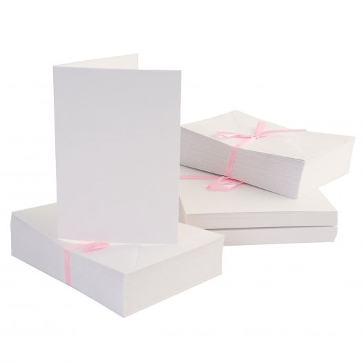 Anita's Card & Envelope A6 White Pack (50pc)