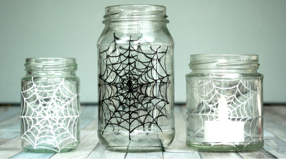 Cobweb Jam Jars