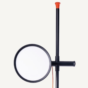 The Daylight Company: Artist Studio Lamp 2 - A tall free-standing artists' studio lamp complete with a diffuser, continuous dimmer and adjustable 3-way shade