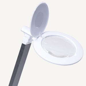 The Daylight Company: Halo Go 2 - A portable, USB-rechargeable task lamp with several brightness settings and a wide lens with two levels of magnification