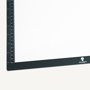 The Daylight Company: Wafer Range - incredibly vibrant lightboxes available in several sizes with even, edge-to-edge illumination and built-in measurement guide