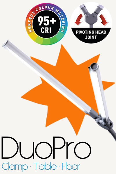 The DuoPro Series of artists' lamps from The Daylight Company